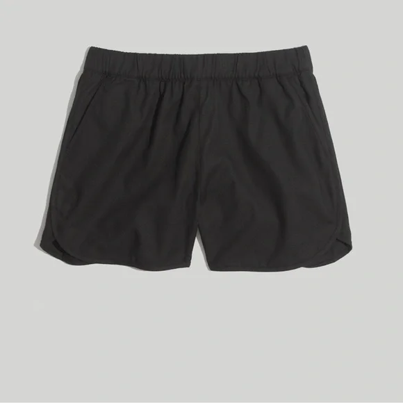 Madewell Pull On Shorts In Almost Black - Picture 4 of 10